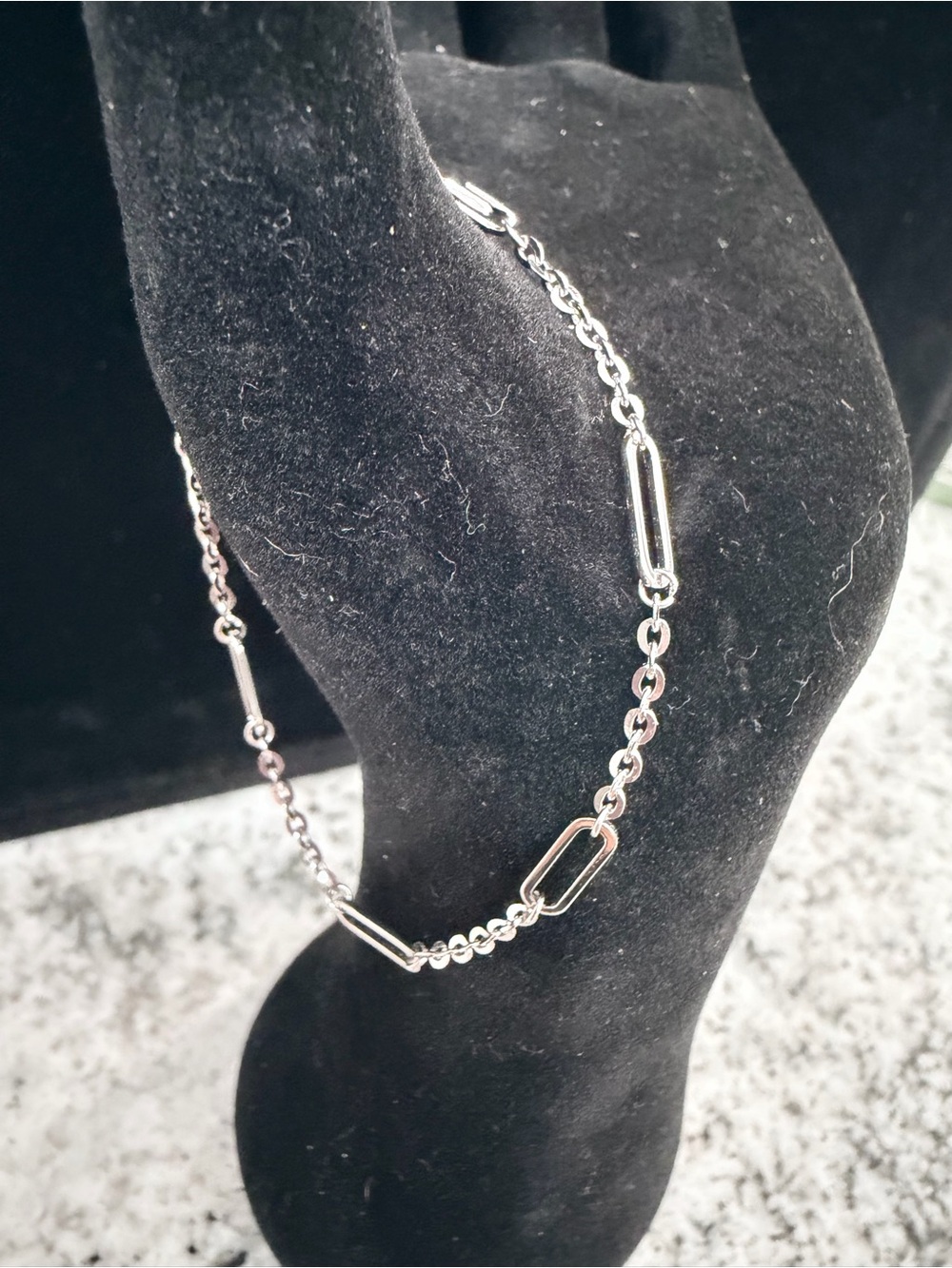 Modern Silver Link Bracelet in 925 Sterling Silver